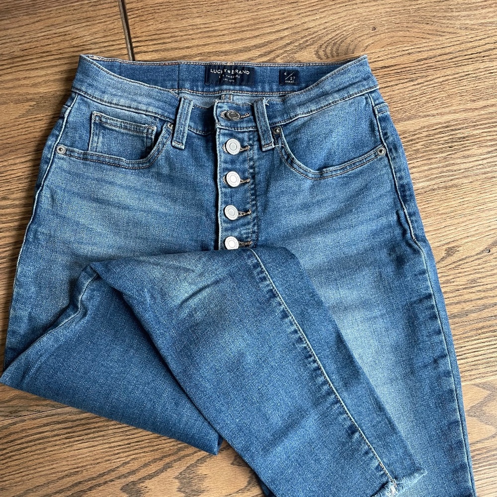 Lucy Brand (4/27) high rise skinny jeans Bridgette